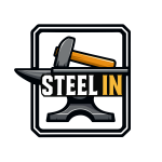 Steelin logo met border